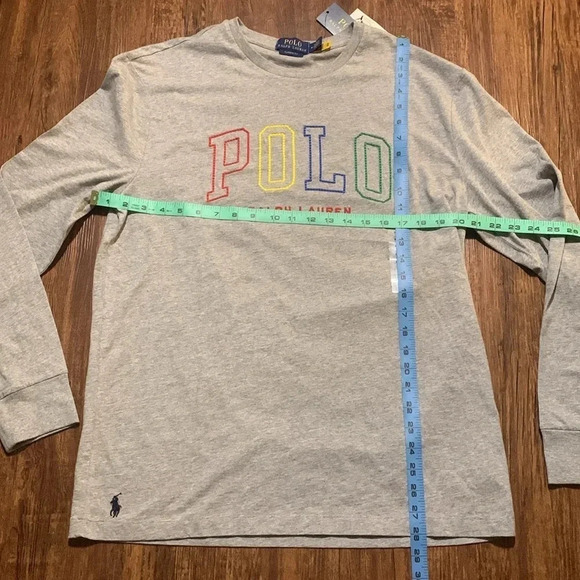 Polo Ralph Lauren Long Sleeve T-Shirt Embroidered Men’s Size Medium NWT - Picture 3 of 10